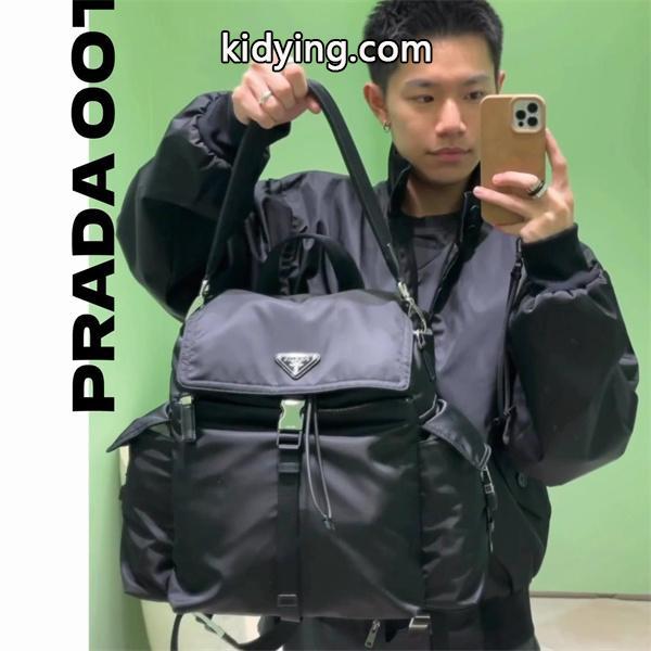 ファッション性 抜群 ショルダーバッグ メンズ ブラック 限定モデル PRADA プラダ コピー-8