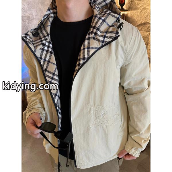 バーバリー コピー BURBERRY 期間限定!2025秋冬注目 カーキ 防風フードジャケット-5