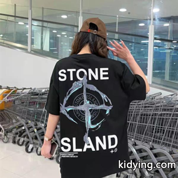 2022春夏ファッション STONE ISLAND偽物 ストーンアイランド半Tシャツ激安 ストレスフリーな着心地 男女兼用-0