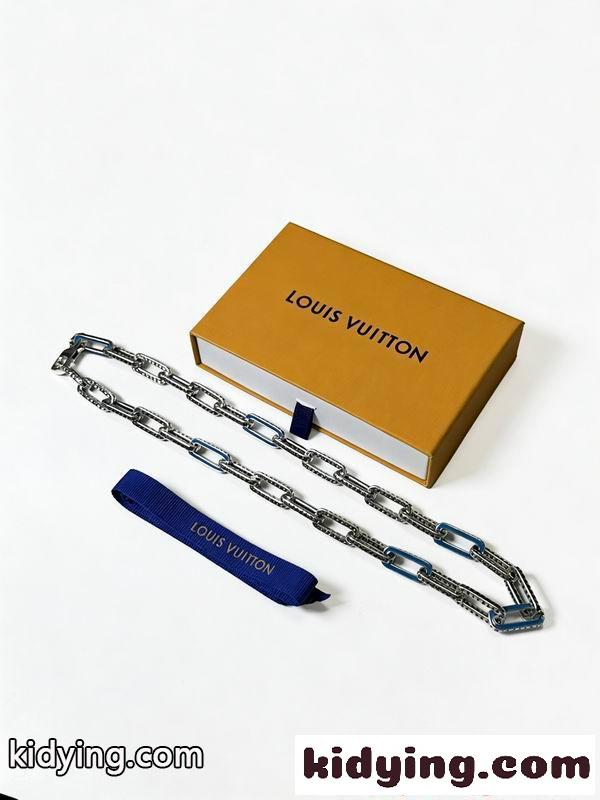 ネックレス ブルーアクセント LOUIS VUITTON ルイヴィトン スーパーコピー ステンレス仕様 個性派-4