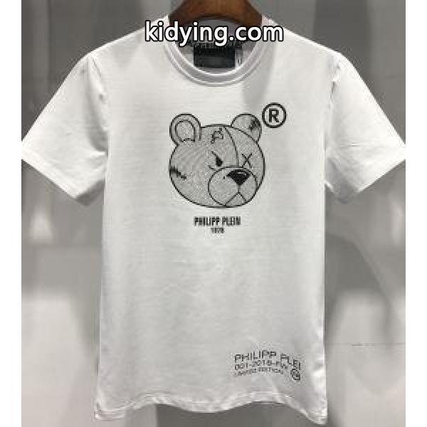 2018人気度高めの新作 半袖Tシャツ 大胆なスリット上品 2色可選 フィリッププレイン PHILIPP PLEIN_フィリッププレイン PHILIPP PLEIN_ブランド コピー 激安(日本最大級)-1