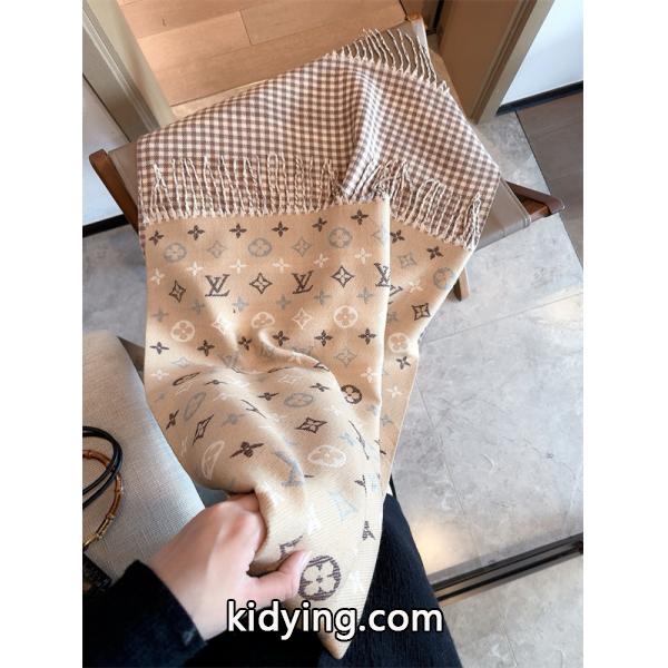 LOUIS VUITTON ルイヴィトン コピー 上品デザイン リバーシブル風 マフラー 大人スタイル-3