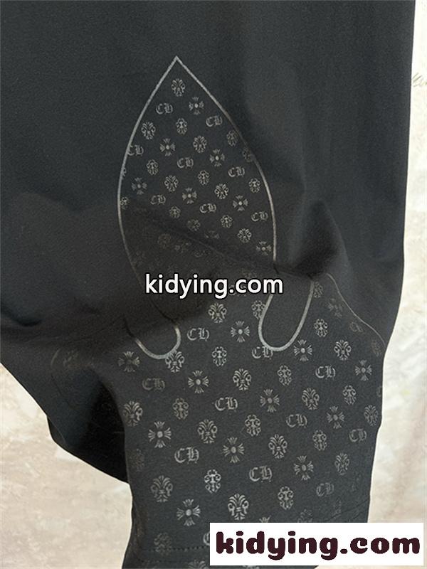 ホワイト 半袖Tシャツ Chrome Hearts クロムハーツ コピー 胸ポケットロゴ 裾グラフィック クルーネック ゆったりシルエット-7