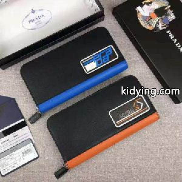 2018最安値！2色可選 PRADA 今年っぽくNEWファッション プラダ 超お買い得 長財布_プラダ メンズ財布_財布 メンズ_スーパーコピーブランド激安通販 専門店-0