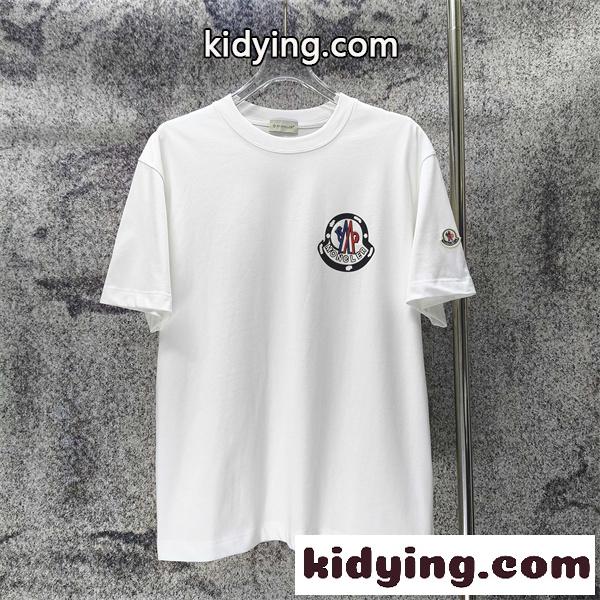 ロゴパッチ クリーンスタイル デイリー使い MONCLER モンクレール コピー 半袖Tシャツ センス漂う一着-0