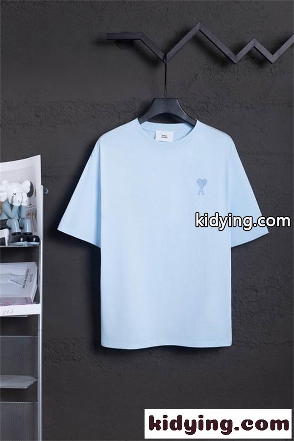 アミ パリス tシャツスーパーコピー型崩れしにくい ヘビーウェイトコットン 2026新作 AMI PARIS 半袖-1