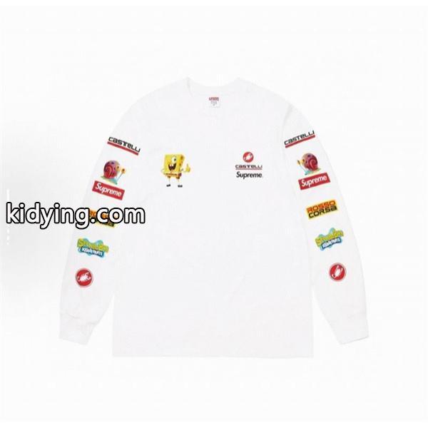 シュプリーム SUPREME Tシャツ ロンT 長袖  Supreme x SPONGEBOB SQUAREPANTS CASTELLI   WEEK11 Racing L/S Tee 通販ショッピング-4