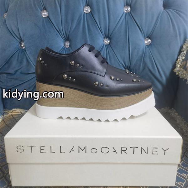 STELLA McCARTNEY ステラマッカートニー コピー 2026新作 厚底レースアップ ブラック モダン クール-2