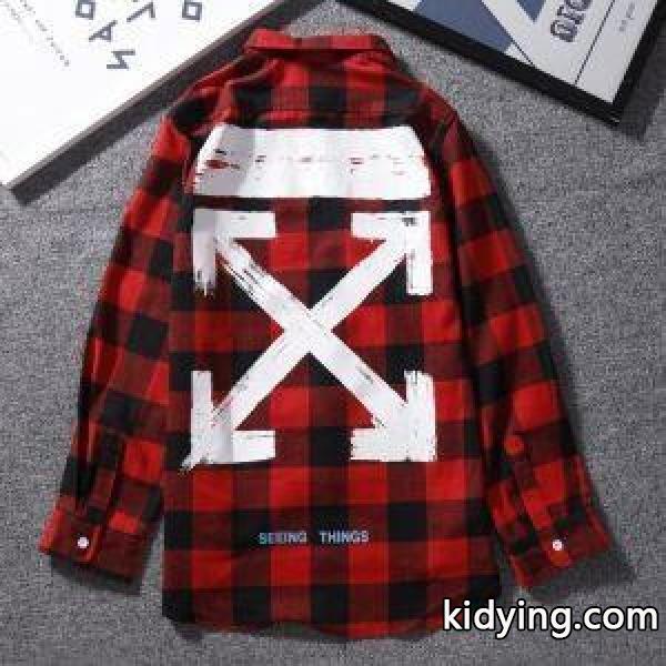 目前の注目ブランドOFF-WHITEスーパーコピーオフホワイト長袖コピーメンズ長Ｔシャツコピーブルー赤ブラック-1