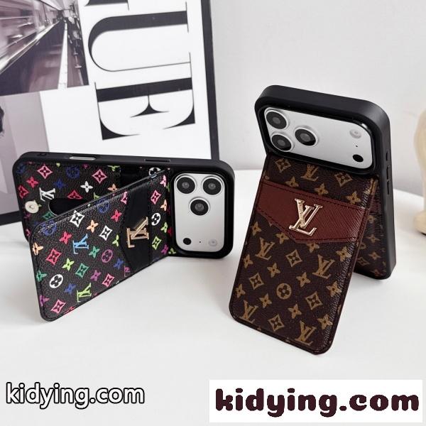 LOUIS VUITTON 激安 ルイ・ヴィトン iPhoneケース カードケース一体型 モノグラム メタルロゴ 収納力抜群 人気アイテム-7