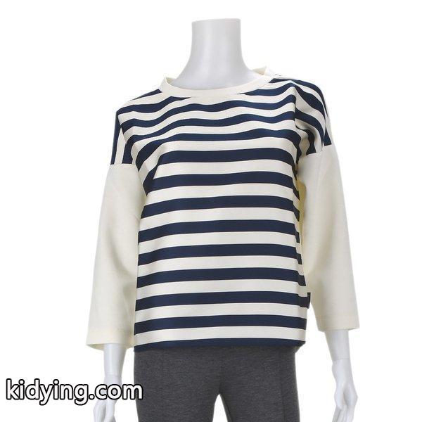 SALE MONCLER モンクレール 80634 00 57774 742 Tシャツ ホワイト ブルー レディース TOPS トップス ボーダー :ml-8063400-742:クラウドシューカンパニー - 通販ショッピング-0