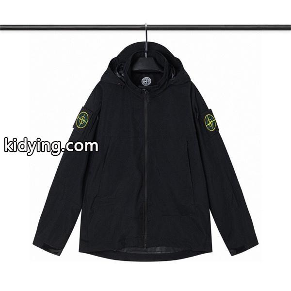 2025秋冬必須 ハイテック ライトシェル STONE ISLAND ストーンアイランド コピー ジャケットブラック-0
