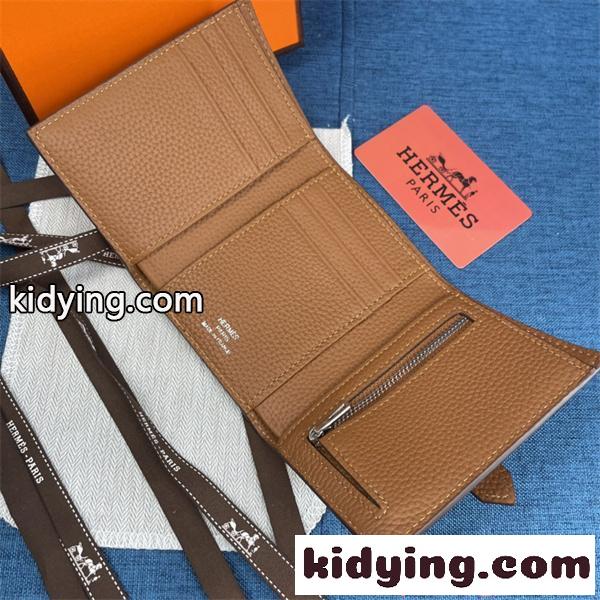 レディース HERMES エルメス コピー 二つ折り財布 コンパクト 本革風 収納力抜群 上品-5