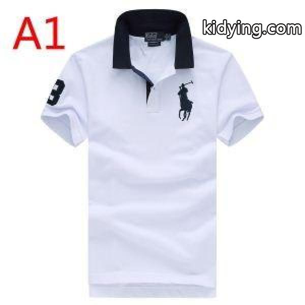 最高品質ポロラルフローレンコピー激安Polo Ralph Laurenビジネス用メンズ半袖ポロtシャツ最安値セール-0