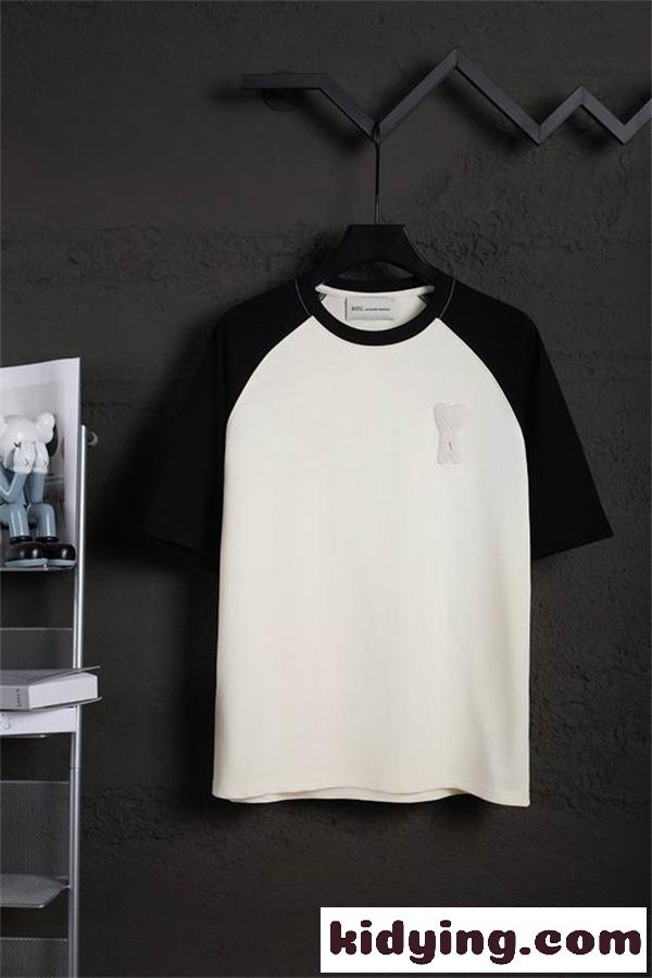 綿100% 2026年新品 アミ パリス tシャツコピー AMI PARIS 半袖個性的上質なアイテム-1