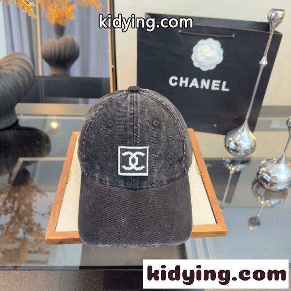 CHANEL シャネル 2026新作 CCロゴ刺繍ヴィンテージウォッシュベースボールキャップ コットン ユニセックス カジュアル 定番人気-6
