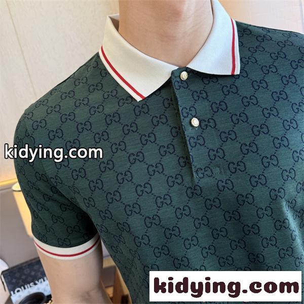 GUCCI激安♥2026ss春夏新作poloグッチポロシャツコピーエメラルドグリーン上品-4