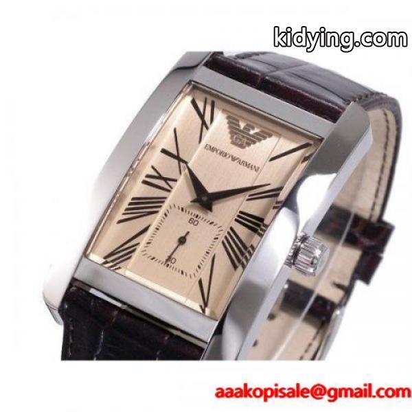 エンポリオ アルマーニ EMPORIO ARMANI 腕時計 メンズ AR0154 レクタンギュラー 今季も取り入れやすいコーデ-0