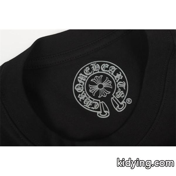 CHROME HEARTS 偽物 カラフルポップ モードスタイル 長袖Tシャツ クロスモチーフデザイン クロムハーツ-3
