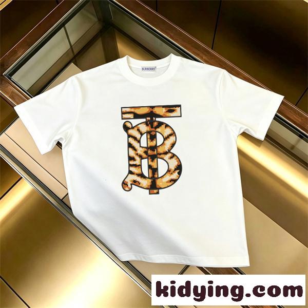 BURBERRY バーバリー コピー 半袖Tシャツ TBモノグラム アニマル柄ロゴ フロント映え 主役級デザイン 旬顔セレクト 2026新作-0