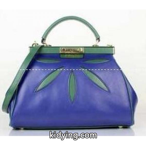 チャーミングなブルーの木の葉図案 FENDI フェンディ マイクロ ピーカブー ポシェット レディース ショルダーバッグ_フェンディ FENDI_ブランド コピー 激安(日本最大級)-0