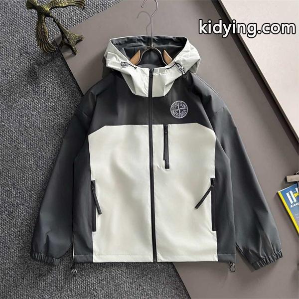 人気急上昇 STONE ISLAND ストーンアイランド コピー 2025AW 新作 ホワイト×ブラック ジャケット-0