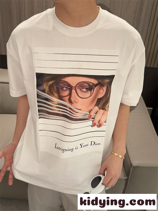 半袖Tシャツ ディオール コピー プリント DIOR ートデザイン インパクトデザイン ストリート系-2