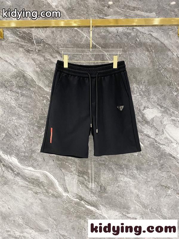 プラダ コピー セットアップ 半袖 PRADA ショートパンツ シンプル 快適素材 外出兼用-3