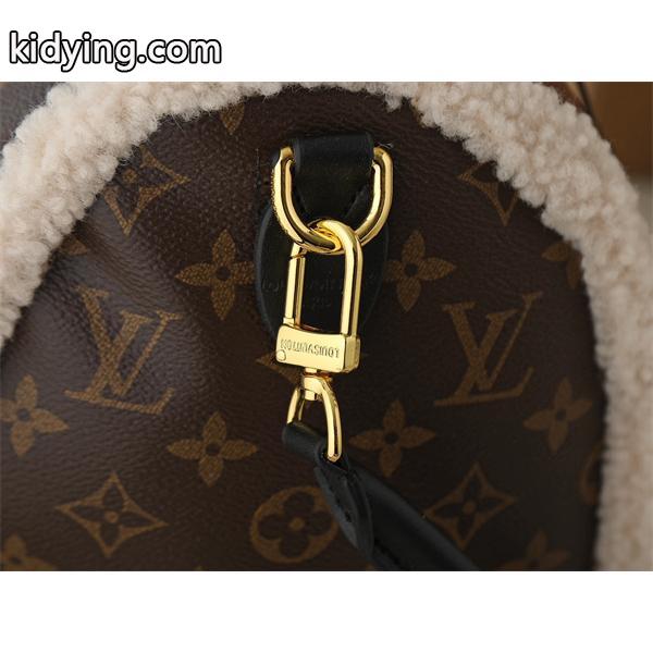 Louis Vuitton 秋冬の旅 ブラウン シェルパアクセント スピーディ型 ルイヴィトン コピー ハンドバッグ-2