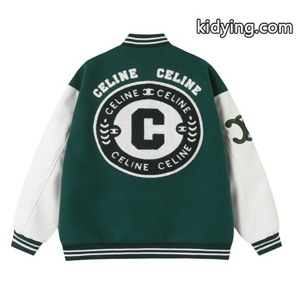 2025秋冬 CELINE ダークグリーン ジャケット 希少性 高級 セリーヌ コピー-1