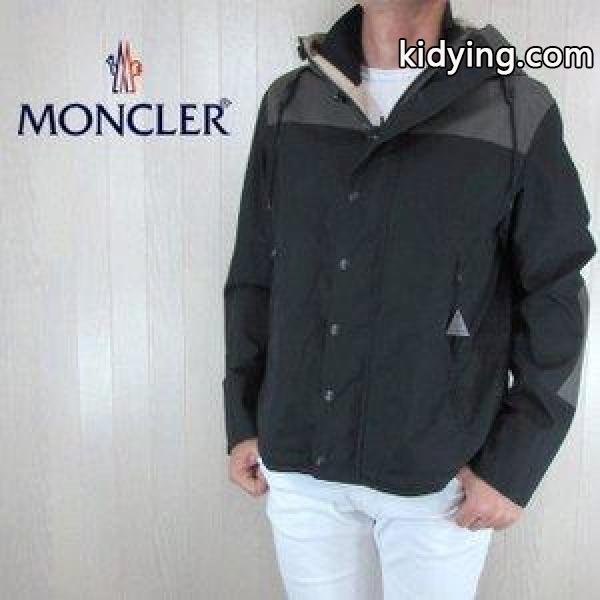 モンクレール MONCLER メンズ ジャケット ナイロンジャンバー アウター 4100355 57110 / LEO JACKET / 999 / ブラック サイズ：2 :key-20180629-100:madoricci - 通販ショッピング-0