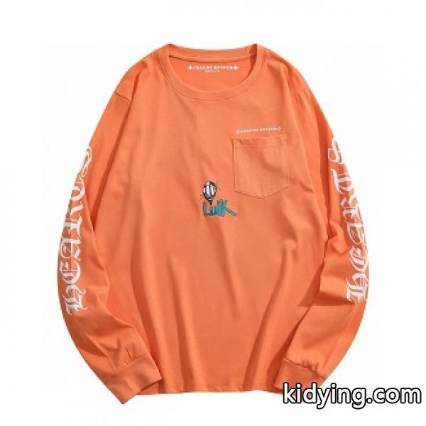 才に抜け感おすすめCHROME HEARTS スーパーコピー 長袖Tシャツ MATTYBOY ミカン色 今季感UP！-0