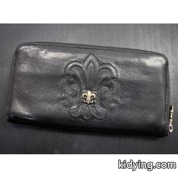 収納性たっぷり クロムハーツ ラウンドファスナー財布 ブラック_クロムハーツ CHROME HEARTS_ブランド コピー 激安(日本最大級)-0