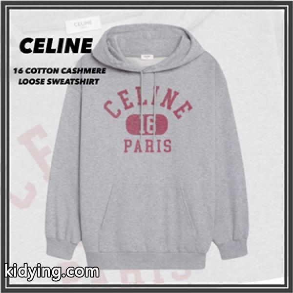 2022芸能人が愛用するブランドCELINE 16 ルーズ セリーヌコピースウェットシャツ この季節に大活躍 男女兼用-0