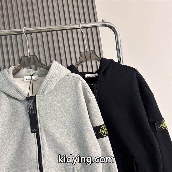 STONE ISLAND ストーンアイランド コピー 秋冬定番 人気爆発 上質コットン ジップアップ パーカー-5