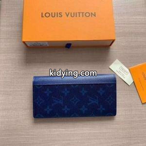 ルイ ヴィトン Louis Vuitton 長財布 メンズ 大容量 スーパーコピー 2019SSで人気の限定新作 ホワイト ダークブルー M30297-1