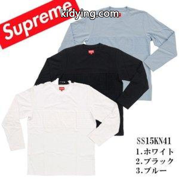 【3色】シュプリーム Tシャツ 長袖 メンズ ロンT Supreme TERRY JACQUARD L/S TOP SS15KN41 ロングスリーブ NKN :otr2384:リパブリック - 通販ショッピング-0