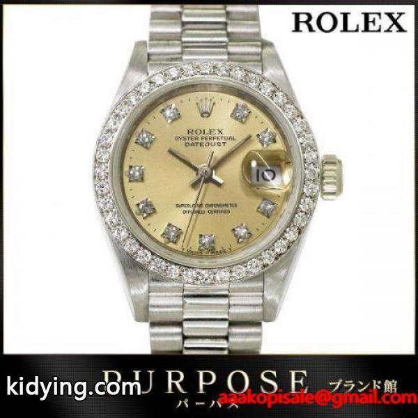 ロレックス ROLEX デイトジャスト 69139G ダイヤベゼル 10P L番 レディース 腕時計 K18WG ホワイトゴールド 750 自動巻き オートマ ウォッチ :90052228:PURPOSEパーパス・ヤフー店 - 通販ショッピング-0