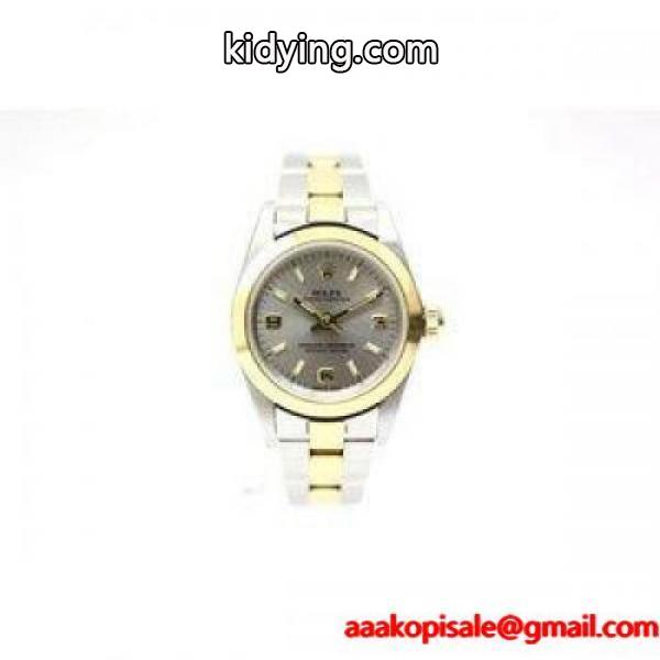 ロレックス ROLEX オイスターパーペチュアル K番 76183 イエローゴールド ステンレス コンビ グレー 腕時計 ウォッチ 通販-0