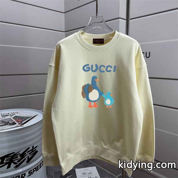 親子ガチョウモチーフ ブラック グッチ レディース 可愛らしい GUCCI スーパーコピー パーカー-0