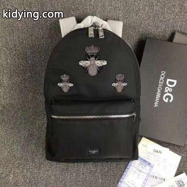 VIPSALE&Dolce & Gabbana&刺繍入ナイロンラウンドバックパック機能性大容量ドルチェ&ガッバーナ バッグ 激安-0
