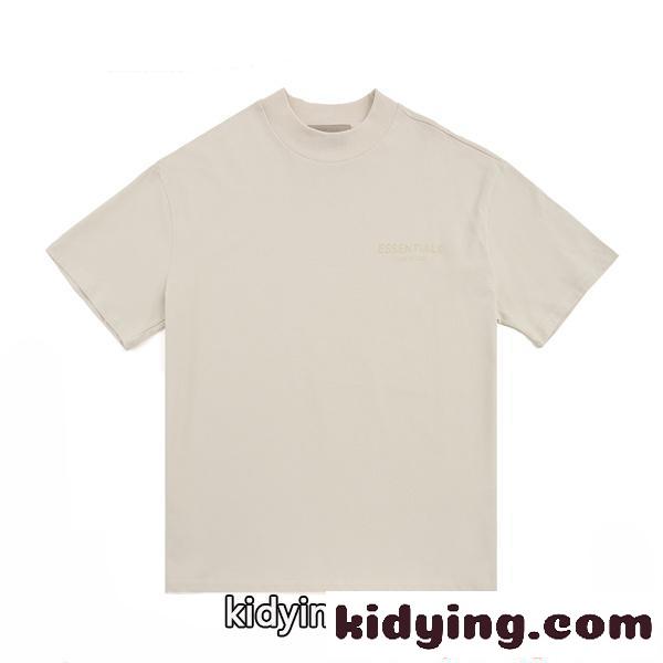 半袖Tシャツ ブラック シンプル 無地見え ストリート ESSENTIALS 着回し万能 高見え エッセンシャルズ コピー-2