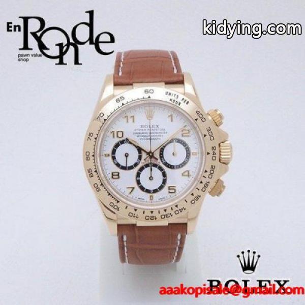 ロレックス ROLEX メンズ腕時計 デイトナ 16518 YG/革 ホワイト文字盤 新入荷 おすすめ 新品 通販 ショッピング-0
