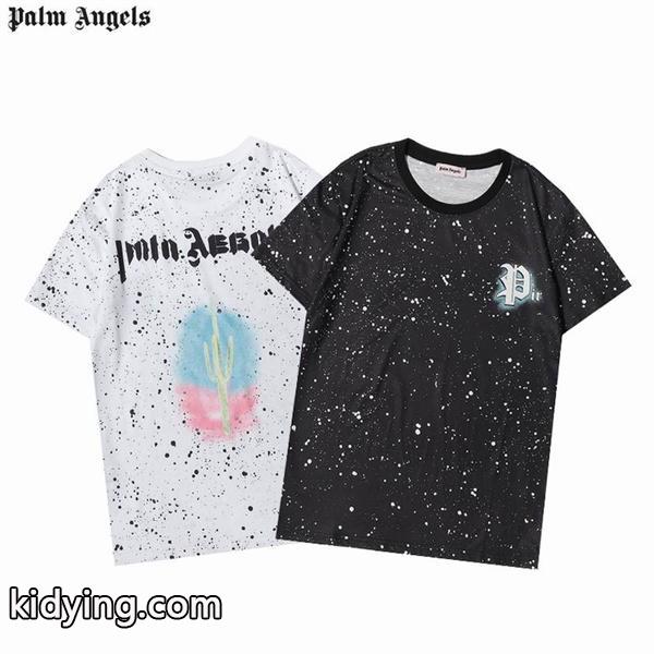 サボテン星空tシャツコピートレンド感たっぷり目を惹くスタイリッシュな半袖Palm Angles-0
