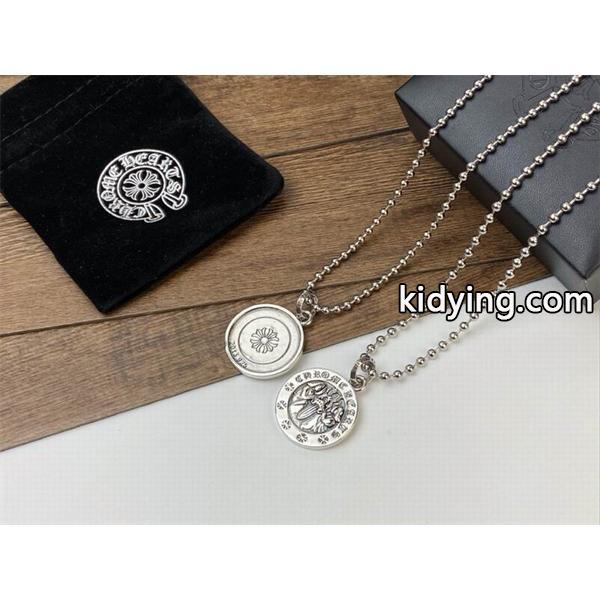 CHROME HEARTS コピー ラグジュアリー 精巧 シルバーネックレス コインペンダント クロムハーツ-0