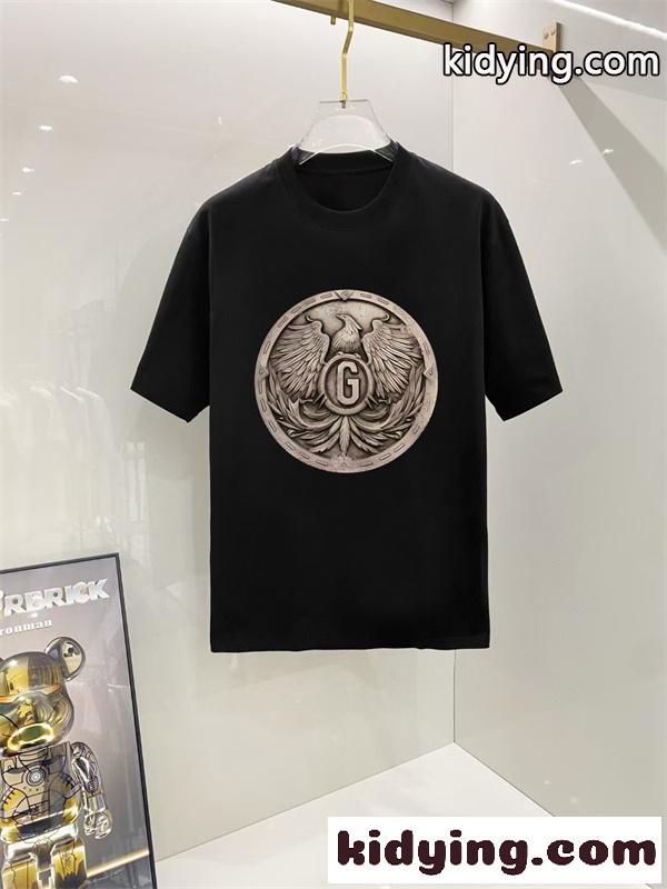 アートエンブレム シンプルフォルム モードカジュアル DOLCE & GABBANA ドルチェ&ガッバーナ コピー 半袖Tシャツ トレンド感アイテム-1