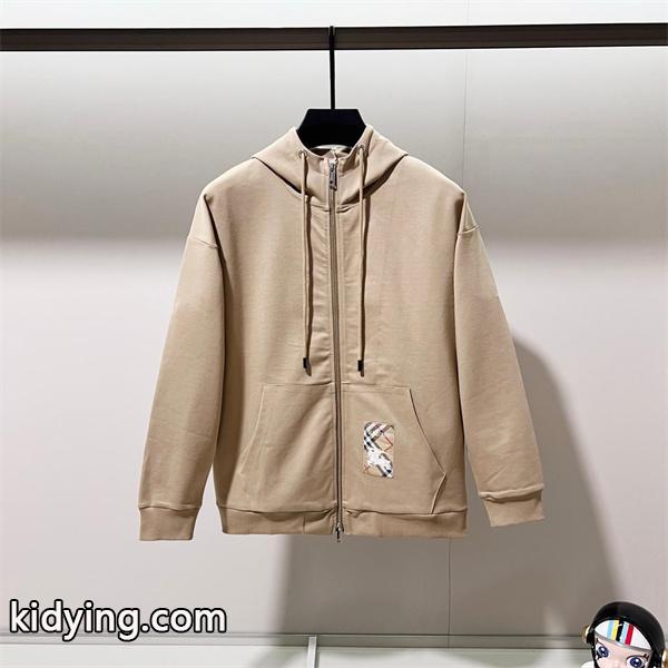 BURBERRY バーバリー コピー 新定番 秋冬リラックス ベージュ ジップアップ パーカー-0