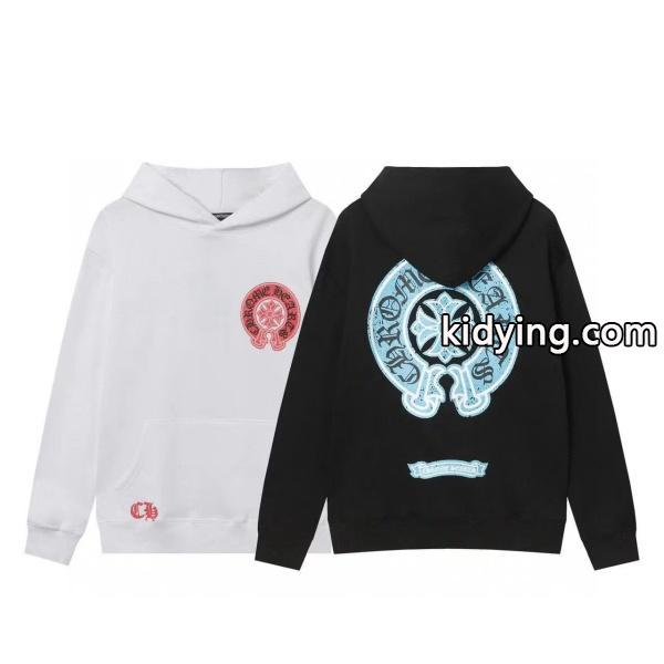 クロムハーツ コピー パーカー 高品質 クラシック ブルーロゴ ホースシュー CHROME HEARTS-2