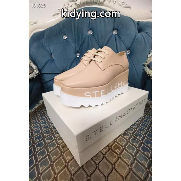 STELLA McCARTNEY 2026最新作 ロゴソール 厚 ベージュカラー モード 美脚 ステラマッカートニー コピー-4