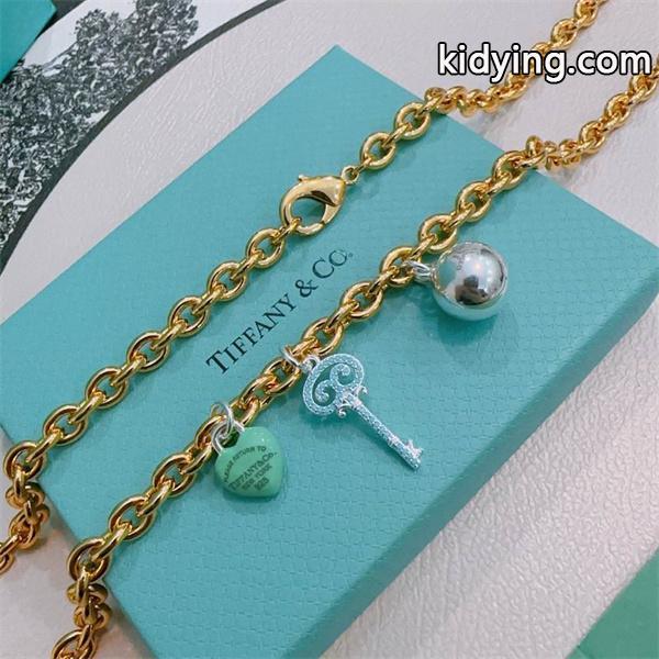 華やか印象 ゴールドトーン チャーム Tiffany&Co ティファニー コピー ネックレス 特別感-2